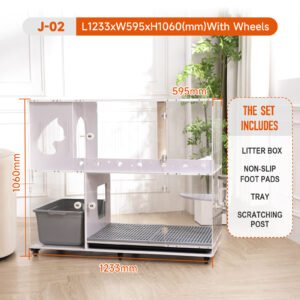 Cat Litter box +Large Cat Cabinet